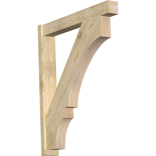 Ekena Millwork Balboa Block Rough Sawn Outlooker, Douglas Fir, 6"W x 38"D x 46"H OUT06X38X46BOA05RDF - main